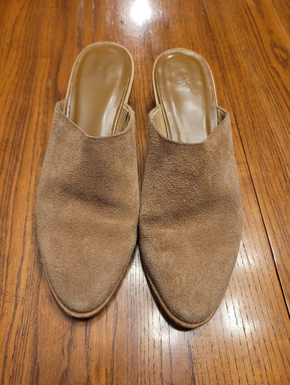 Womens Joie Suede Slip-On Mules in Light Brown-39.5UK/8.5US